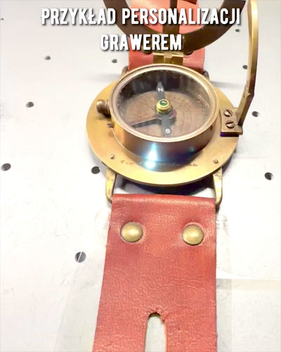 Aurinkokello "Antiikkikompassi", rannekello kompassilla, mahdollisuus personointiin kaiverruksella