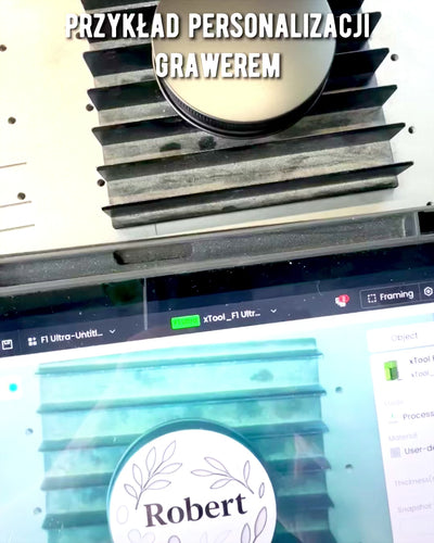 Intentionaalinen soijakynttilä 250 ml luonnonkivellä – valitse oma energiasi: sitriini tai granaatti, personointi kaiverruksella lahjaksi