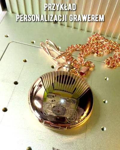 Klassinen taskukello – Ruusukulta, Vintage-tyylinen eleganssi