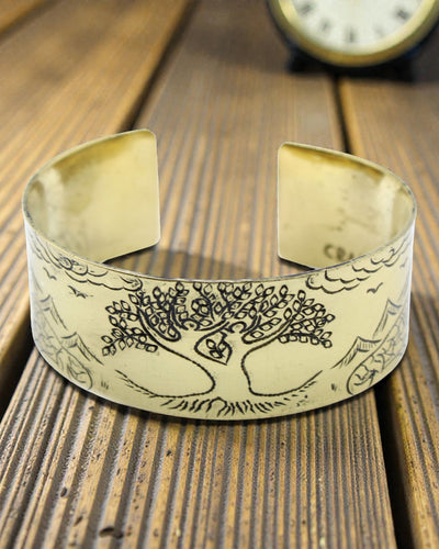 Mosiężna Bransoletka Tybetańska Drzewo Życia – Himalajska Harmonia