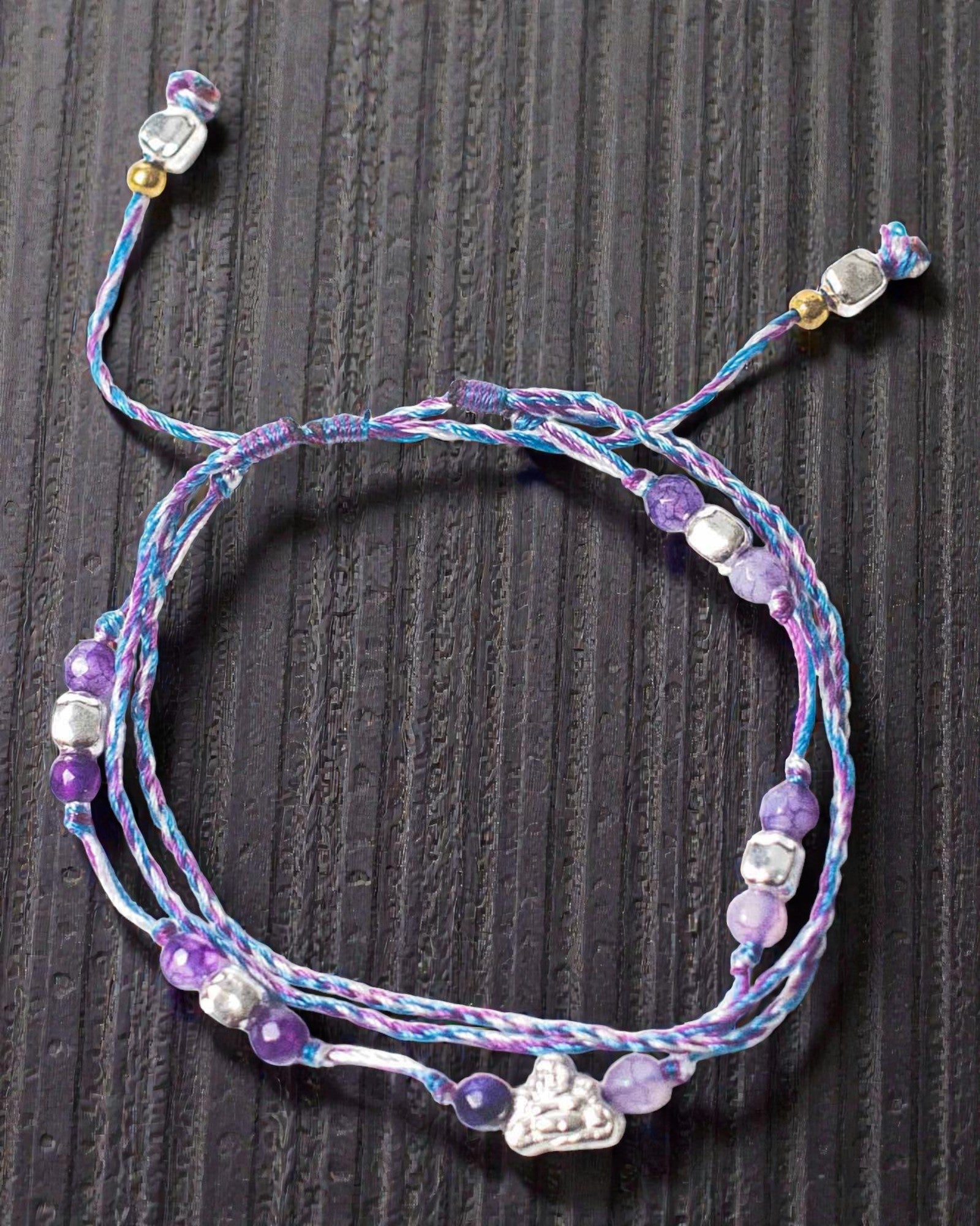 Temppelityylinen narurannekoru Lucky Karma – suoja ja onni