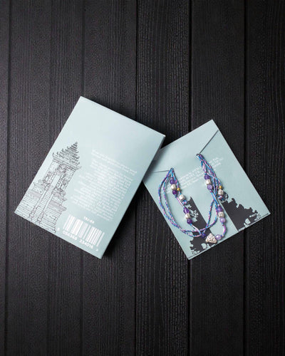 Temppelityylinen narurannekoru Lucky Karma – suoja ja onni