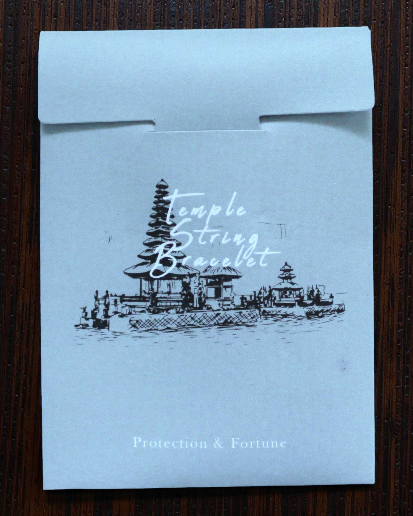 Temppelityylinen narurannekoru Lucky Karma – suoja ja onni