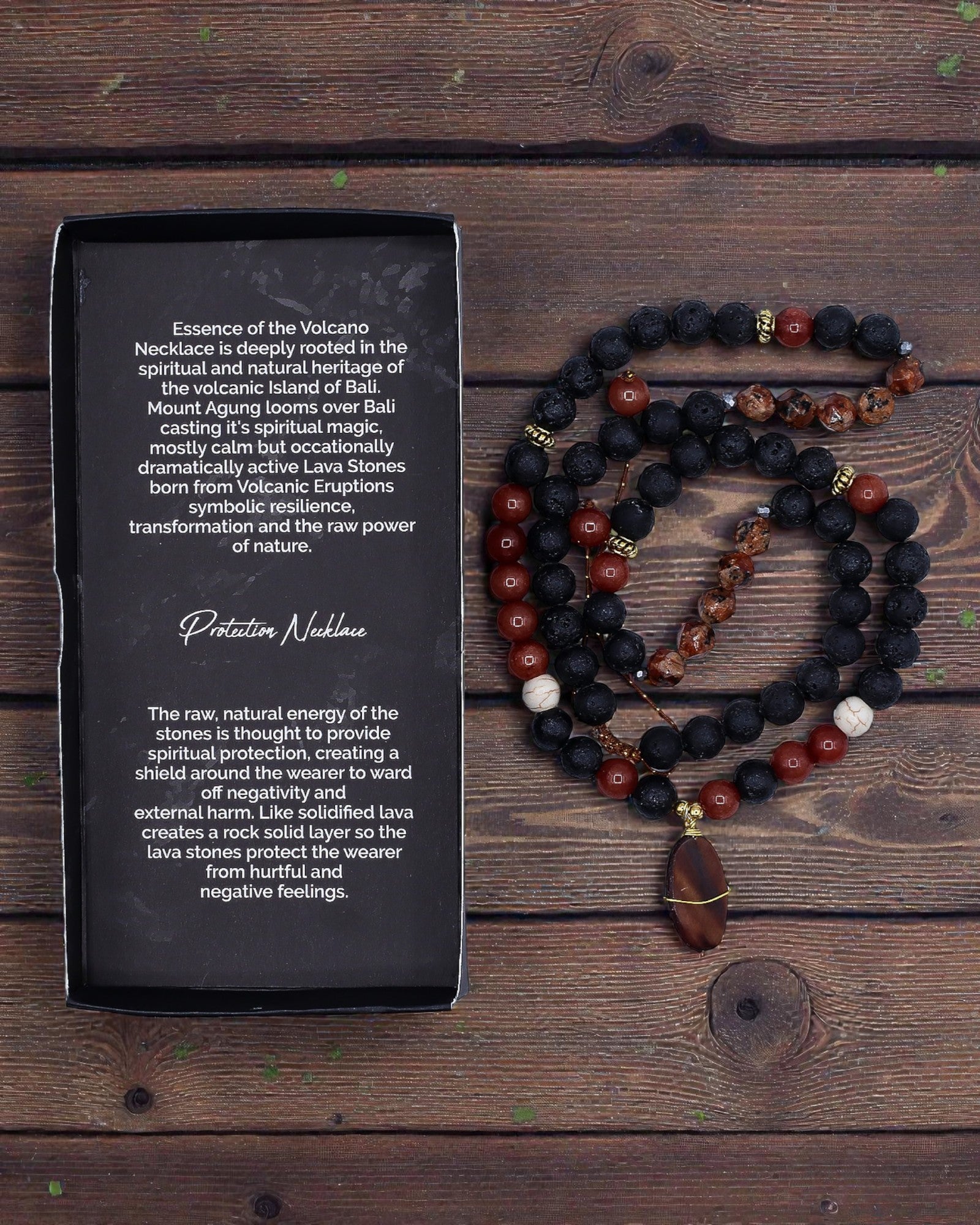 Esencja Wulkanu -kaulakoru – Suojaus