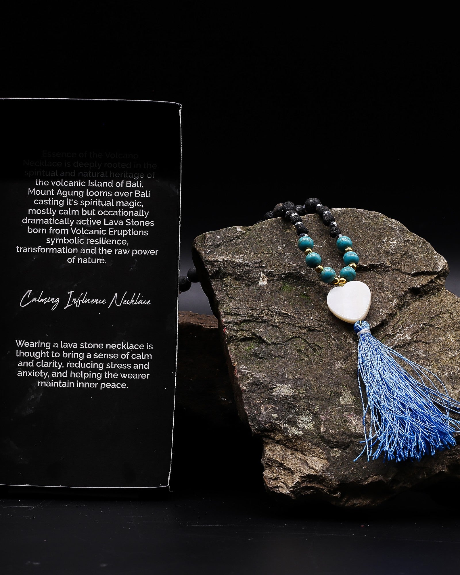 Tulivuoren olemuksen kaulakoru - Rauhoittava vaikutus