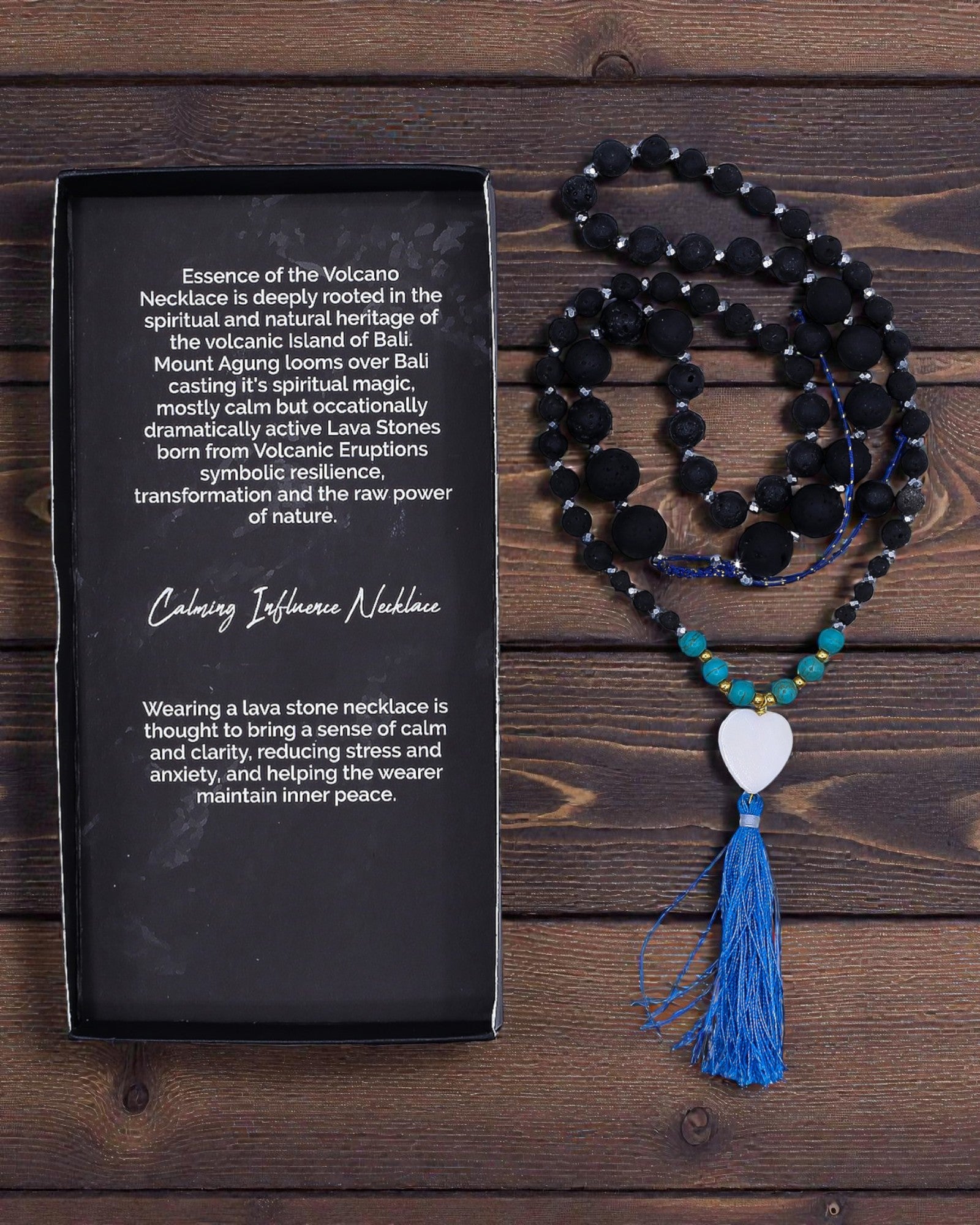 Tulivuoren olemuksen kaulakoru - Rauhoittava vaikutus